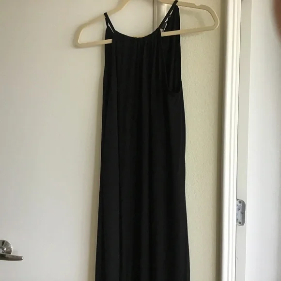 Eileen Fisher | Dresses | Eileen Fisher Black Halter Neck Midi Dress Size  Sp | Poshmark